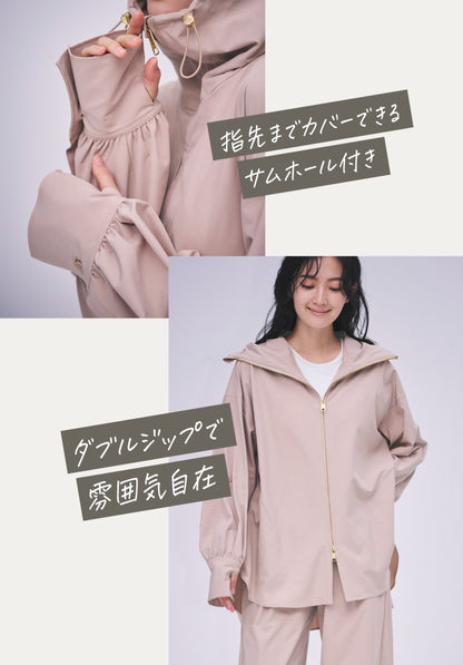 UVシールド エアリーシティフードシャツ